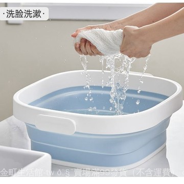 ✨可開發票#可折疊盆洗臉盆傢用大小號學生宿捨塑料便攜式旅行遊嬰兒洗衣臉盆#免運