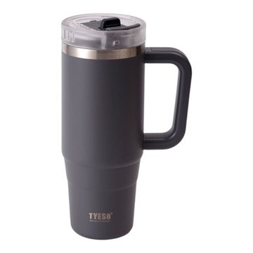 #304不鏽鋼吸管隨手杯900ml-灰