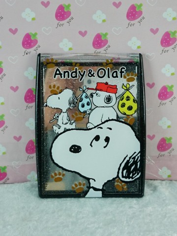 【震撼精品百貨】史奴比Peanuts Snoopy ~折疊鏡_腳印