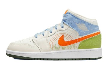 JORDAN 1 MID SE STITCH GS