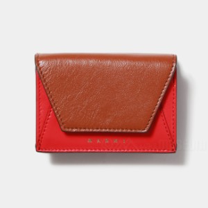 MARNI マルニ レディース 財布 三つ折り財布 ブラウン TRIFOLD WALLET