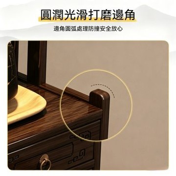 匠俱 桌面博古架擺件 40x23x50cm 中式茶杯架擺飾 古典茶具置物架擺件 茶壺架 展示架 紫砂壺擺放架子