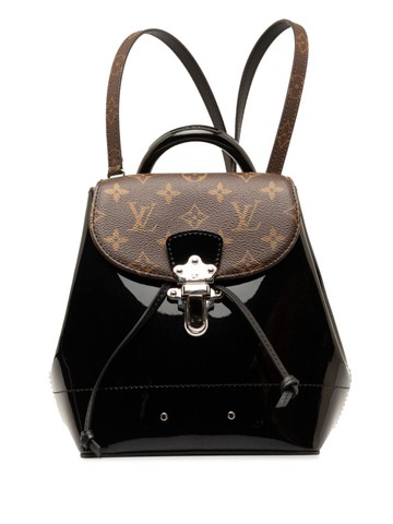 Louis Vuitton Pre-Owned - 2020 Monogram Vernis Hot Springs backpack - women - Canvas/Leather - One Size - Black