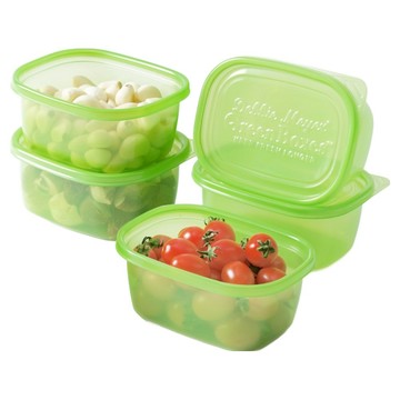 Debbie Meyer 黛比麥兒 神奇綠金剛保鮮盒 長方形 709ml  5個容器 + 5個蓋子  5個