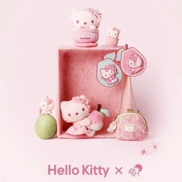 🎀喜茶 Hellokitty聯名 玩偶公仔🎀 手抱芭樂公仔 可愛毛絨掛件 茶碗娃娃 玩偶冰箱貼 喜茶KT周邊