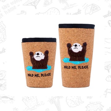咖啡杯套，海獺，年輕版，16盎司/一個可以冷藏4小時的支架