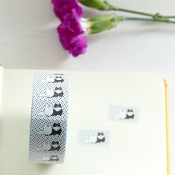 標籤貼紙 長毛貓 (無打孔)