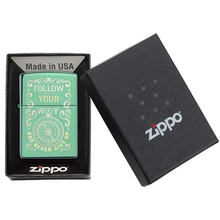 ZIPPO 同梱可能 ジッポー オイルライター USAデザイン Follow Your Way