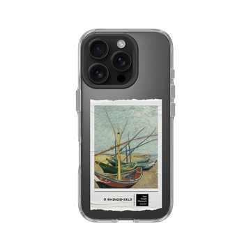iPhone 16 Pro Clear 透明 - Van Gogh Museum - 聖馬迪拉莫海邊的漁船