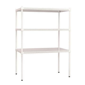 【dayneeds】極致美學90x45x120公分三層烤白沖孔層架