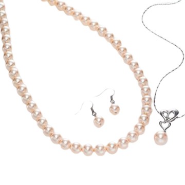 【小樂珠寶】3A正圓南洋深海貝珍珠套組