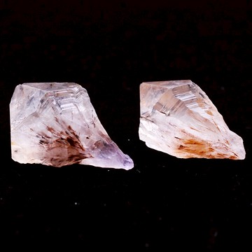 如鴻天然水晶原礦雞毛黃發晶超七骨干權杖桌面擺件標本石科普寶石