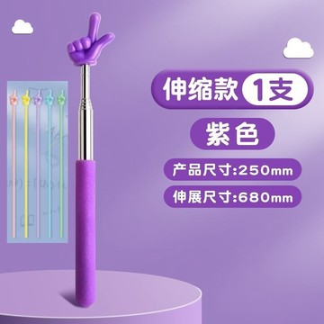 小手指 指示棒 指讀棒 指引棒 可伸縮敎鞭指讀棒兒童閱讀看書手指棒幼兒園早敎指引認讀家用棒鞭 IJEK