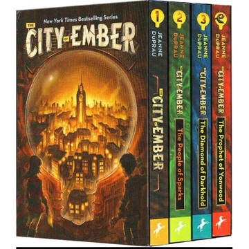 📚微光之城4冊英文原版 The City of Ember Complete📚 魔幻奇幻小說。沒有外盒。