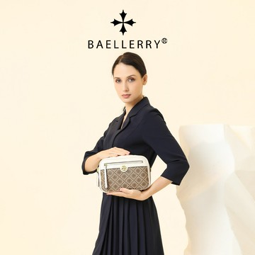 【喜挖】Baellerry新款錢包女士時尚拼皮拉鍊小方包單肩斜挎高級感手提包