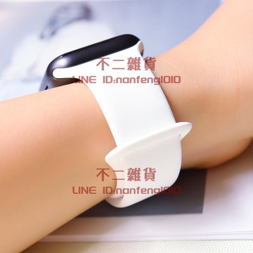 適用iwatch表帶蘋果手表applewatch5代SE6/4/3/2/1代硅膠運動通用表帶【不二雜貨】
