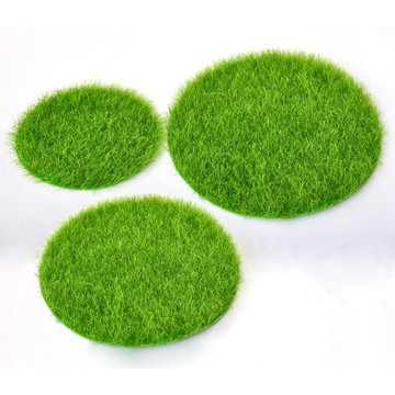 L-one 仿真苔藓草皮 圓形草皮 假草皮坪 微景觀 多肉植物 苔蘚盆栽擺件 DIY花盆裝飾品 園藝造景 展櫃鋪設