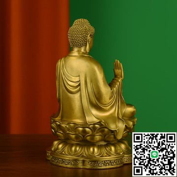 大日如來佛祖擺件純銅天壇佛家用供養佛像大號坐蓮花釋迦牟尼銅像