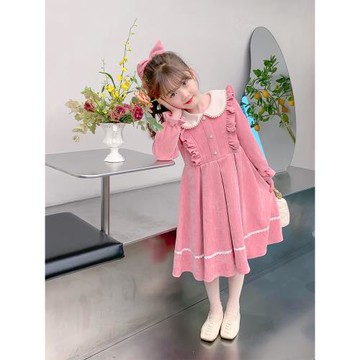 女童秋裝連衣裙2025新款洋氣秋冬裙子春秋兒童裝秋季小女孩公主裙