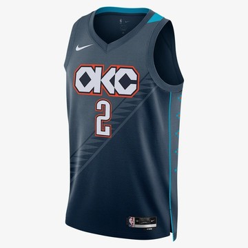 S.G NIKE NBA THUNDER 雷霆隊 ALEXANDER SGA 復古 城市版球衣 藍 HM5990-437