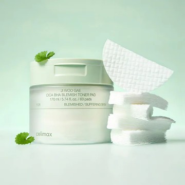 【Celimax】CICA積雪草BHA舒緩修護淨膚棉片 60pcs/170ml