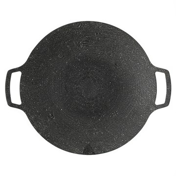 COTD 圓形烤盤 铝合金通用款 黑色 1300g  46 x 38cm  1個