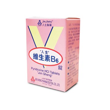 {人生製藥}人生維生素B6 100錠 (粉0734) *小柚子*