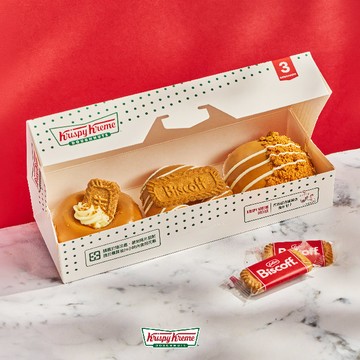 【Krispy Kreme】Biscoff® 蓮花焦糖甜甜圈禮盒 3入