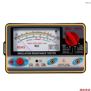 TY6045型 絕緣電阻表 兆歐表 搖表 100V/250V/500V/1000V電壓 2000MΩ測量範圍 帶測電筆/