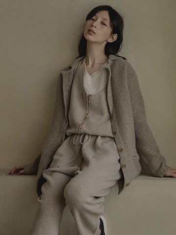 Wool Waist String Simple All-in-one Jumpsuit (3 color)