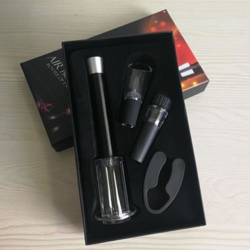 紅酒氣壓開瓶器圓筒四件套裝 針式 真空天地蓋彩禮盒葡萄酒啟瓶器
