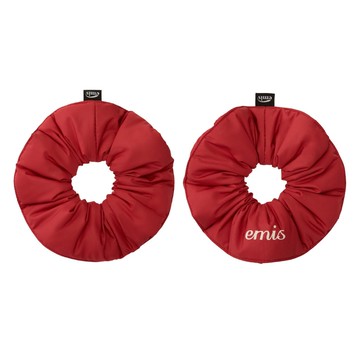 韓國 emis PADDED SCRUNCHIE 韓國製 絎縫蓬鬆髮圈 紅色RED