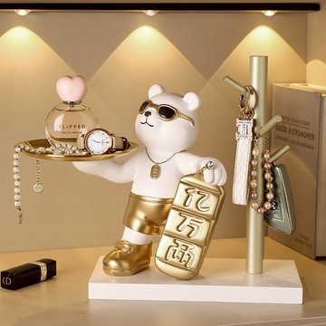 【招財貓的家】11寸玄關置物億萬兩托盤招財貓【CAT101】1款 JUN11 現貨+預購