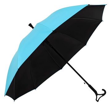 收納王妃 大真好黑膠無敵傘-超潑水降溫布  湖水藍色