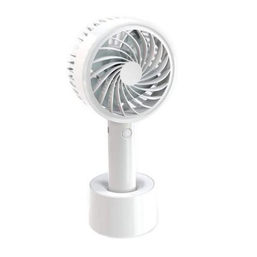 亞馬遜渦輪式靜音風扇臺式手持二合一USB充電小風扇柔風靜音設計