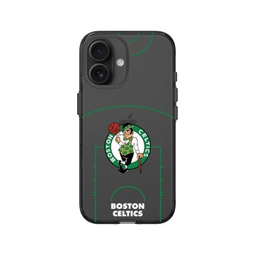 iPhone 16 Clear (相機按鈕) 酷墨灰 - NBA - 球場系列-波士頓塞爾提克 Boston Celtics - Court