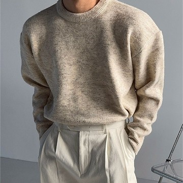 正韓保暖美利奴羊毛素面落肩針織上衣 10色 YUPPIE 預購商品 0127