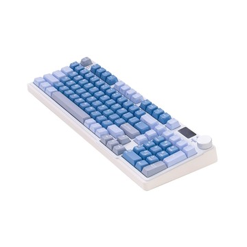 i-Rocks K85R RGB 熱插拔 無線 機械鍵盤｜極光藍 / 奶茶軸