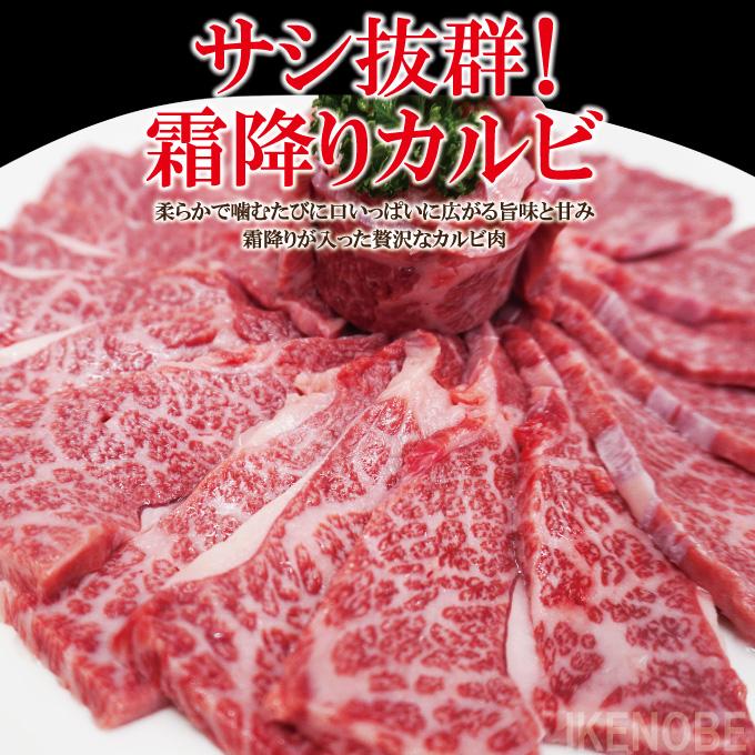 サシ抜群霜降りカルビ黒毛和牛・国産牛・交雑牛使用 1kg(500gx2パック)冷凍 2セット購入でおまけ付き お歳暮 お中元 ギフト 黒毛和牛 牛肉 松阪牛