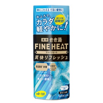 FINE_HEAT新沁涼碳酸入浴劑400g薄荷檸檬