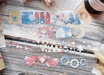 冬日贊歌 PET 紙膠帶 台灣自己印 10米卷