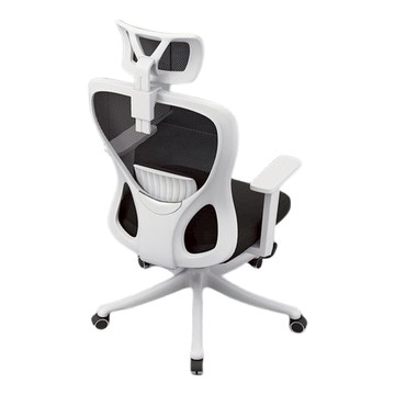 SEAT SET 辦公椅 OCA8 13kg 白框 人體工學設計 透氣網布 可調節高度  黑色 + 白色