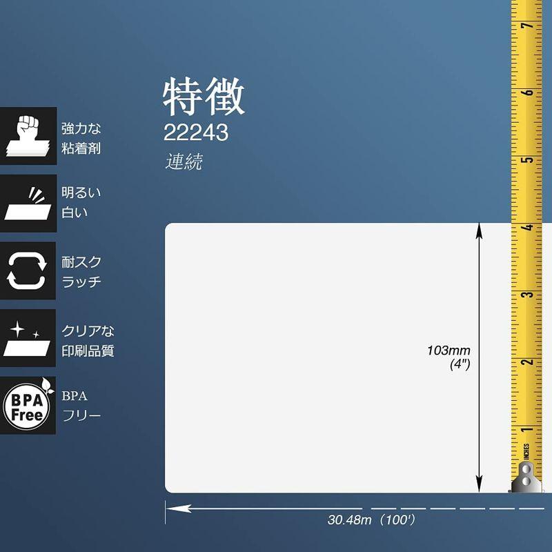 BETCKEY 互換の 感熱紙 Brother用 ブラザー DK-2243 (103mm x 30.48mm) 対応機種：QL-1050N,