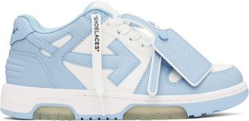 Off-White 蓝色 & 白色 Out Of Office 运动鞋