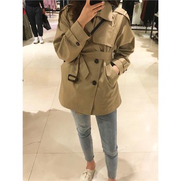 短款風衣外套女小個子高級感2025春秋新款穿搭韓版休閑英倫風上衣