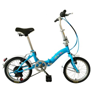 HUB&DYNE Little bike 16吋6速兒童折疊車  粉藍色  16吋