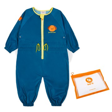 bayb 兒童多用途全身罩袍 + 防水拉鍊袋  M  青綠色