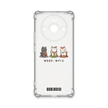 realme 手機殼 TRON REALME 11 PRO+  俄羅斯方塊招財貓-三隻小貓  載具 四角防摔殼 手機殼