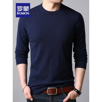 【直降】羅蒙男士商務休閑針織衫2026春季新款百搭中青年保暖毛衣