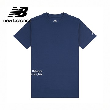 【New Balance】 NB 童裝短袖上衣_男性_深藍色_LAKB0266NNY